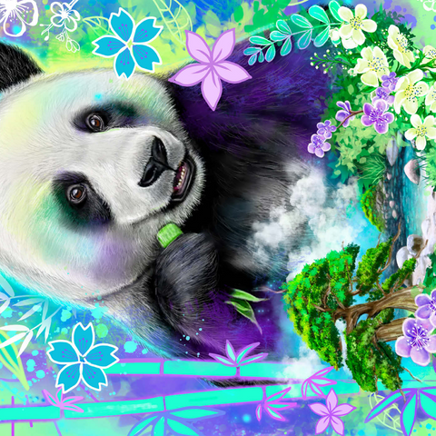Darstellung des Puzzle Motivs Panda Bear Animal Spirit - Sheena Pike Panda Bear Animal Spirit - Sheena Pike 1000 Puzzle 3D Modell