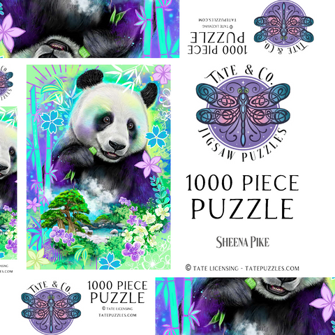 Darstellung des Puzzle Motivs Panda Bear Animal Spirit - Sheena Pike Panda Bear Animal Spirit - Sheena Pike 1000 Puzzle Schachtel 3D Modell