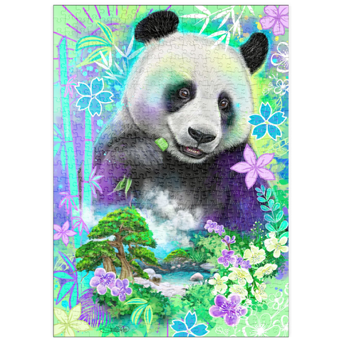 Darstellung des Puzzle Motivs Panda Bear Animal Spirit - Sheena Pike puzzleplate Panda Bear Animal Spirit - Sheena Pike 500 Puzzle