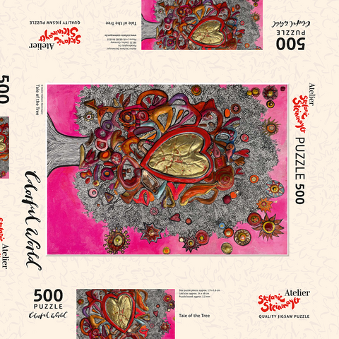 Darstellung des Puzzle Motivs Tale of the Tree Tale of the Tree 500 Puzzle Schachtel 3D Modell