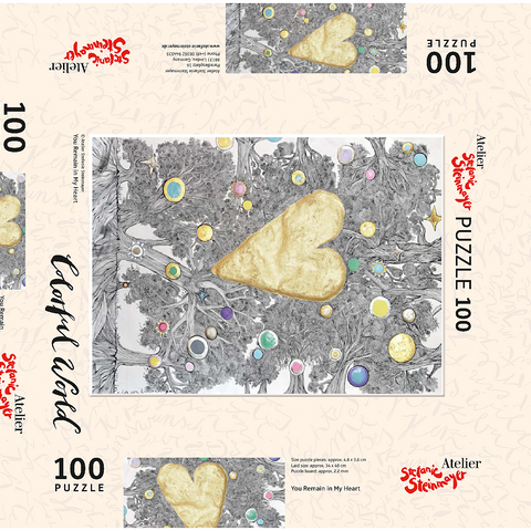 Darstellung des Puzzle Motivs You Remain in My Heart You Remain in My Heart 100 Puzzle Schachtel 3D Modell