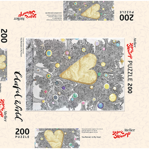 Darstellung des Puzzle Motivs You Remain in My Heart You Remain in My Heart 200 Puzzle Schachtel 3D Modell