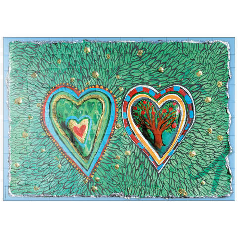 Darstellung des Puzzle Motivs In the Embrace of Natur puzzleplate In the Embrace of Natur 100 Puzzle