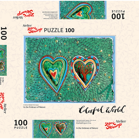 Darstellung des Puzzle Motivs In the Embrace of Natur In the Embrace of Natur 100 Puzzle Schachtel 3D Modell