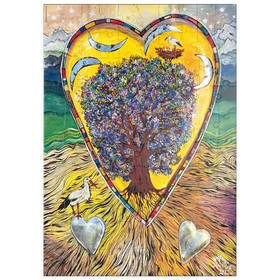 Darstellung des Puzzle Motivs Tree of Storks - Puzzleteile: 100