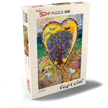 Darstellung des Puzzle Motivs Tree of Storks 500 Puzzle Schachtel Ansicht2