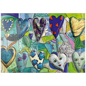 Darstellung des Puzzle-Motivs Facets of the Heart – Puzzleteile: 1000
