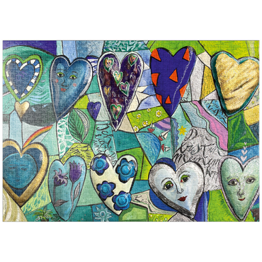 Darstellung des Puzzle Motivs puzzleplate Facets of the Heart 1000 Puzzle