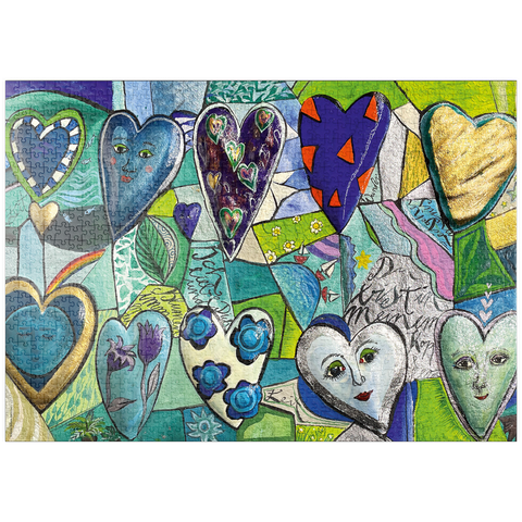 Darstellung des Puzzle Motivs Facets of the Heart puzzleplate Facets of the Heart 1000 Puzzle