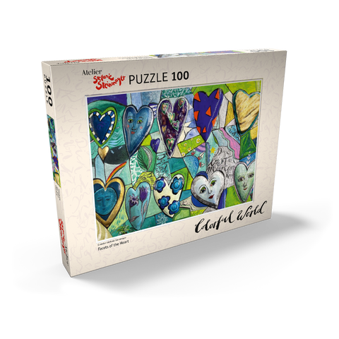 Darstellung des Puzzle Motivs Facets of the Heart Facets of the Heart 100 Puzzle Schachtel Ansicht2