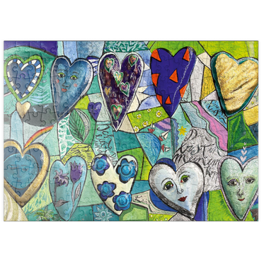 Darstellung des Puzzle Motivs puzzleplate Facets of the Heart 200 Puzzle