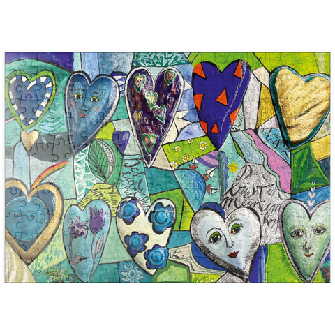 Darstellung des Puzzle Motivs Facets of the Heart puzzleplate Facets of the Heart 200 Puzzle