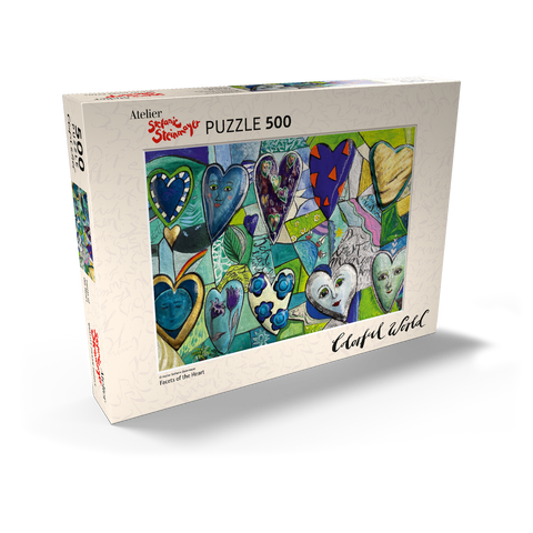 Darstellung des Puzzle Motivs Facets of the Heart Facets of the Heart 500 Puzzle Schachtel Ansicht2