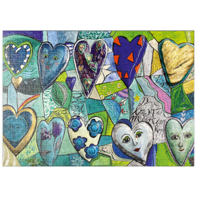 Darstellung des Puzzle-Motivs Facets of the Heart – Puzzleteile: 500