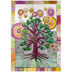 Darstellung des Puzzle-Motivs The Fair Gingko Tree – Puzzleteile: 1000