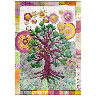 Darstellung des Puzzle Motivs puzzleplate The Fair Gingko Tree 100 Puzzle