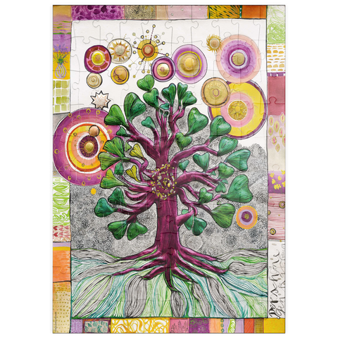 Darstellung des Puzzle Motivs The Fair Gingko Tree puzzleplate The Fair Gingko Tree 100 Puzzle
