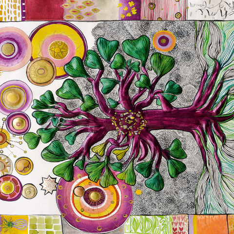 Darstellung des Puzzle Motivs The Fair Gingko Tree The Fair Gingko Tree 200 Puzzle 3D Modell