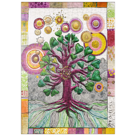 Darstellung des Puzzle Motivs The Fair Gingko Tree - Puzzleteile: 500