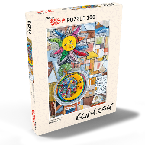 Darstellung des Puzzle Motivs Of Near and Far Of Near and Far 100 Puzzle Schachtel Ansicht2