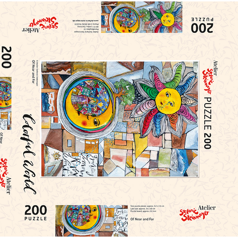 Darstellung des Puzzle Motivs Of Near and Far Of Near and Far 200 Puzzle Schachtel 3D Modell