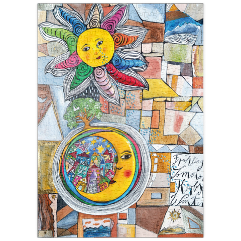 Darstellung des Puzzle Motivs Of Near and Far puzzleplate Of Near and Far 500 Puzzle