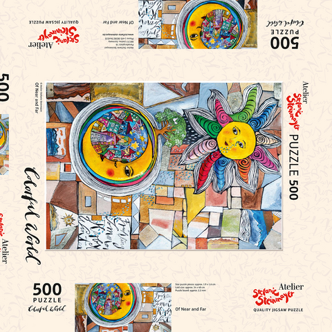 Darstellung des Puzzle Motivs Of Near and Far Of Near and Far 500 Puzzle Schachtel 3D Modell