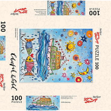 Darstellung des Puzzle Motivs Little Journey 100 Puzzle Schachtel 3D Modell