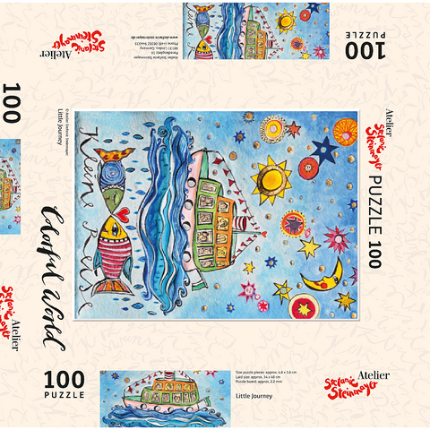 Darstellung des Puzzle Motivs Little Journey Little Journey 100 Puzzle Schachtel 3D Modell