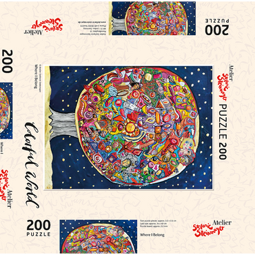 Darstellung des Puzzle Motivs Where I Belong 200 Puzzle Schachtel 3D Modell