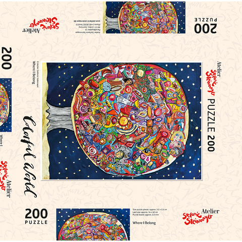 Darstellung des Puzzle Motivs Where I Belong Where I Belong 200 Puzzle Schachtel 3D Modell