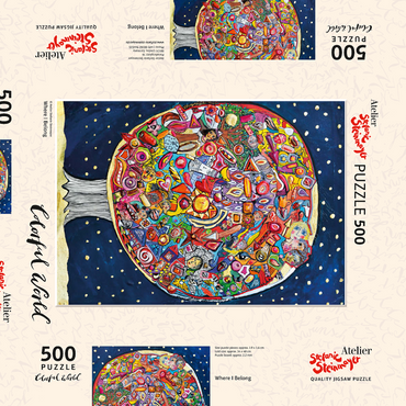 Darstellung des Puzzle Motivs Where I Belong 500 Puzzle Schachtel 3D Modell