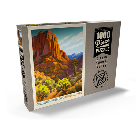 Darstellung des Puzzle Motivs Guadalupe Mountains National Park: Armadillo Crossing Guadalupe Mountains National Park: Armadillo Crossing 1000 Puzzle Schachtel Ansicht2