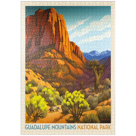 Darstellung des Puzzle-Motivs Guadalupe Mountains National Park: Armadillo Crossing – Puzzleteile: 1000