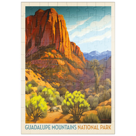 Darstellung des Puzzle Motivs Guadalupe Mountains National Park: Armadillo Crossing - Puzzleteile: 100