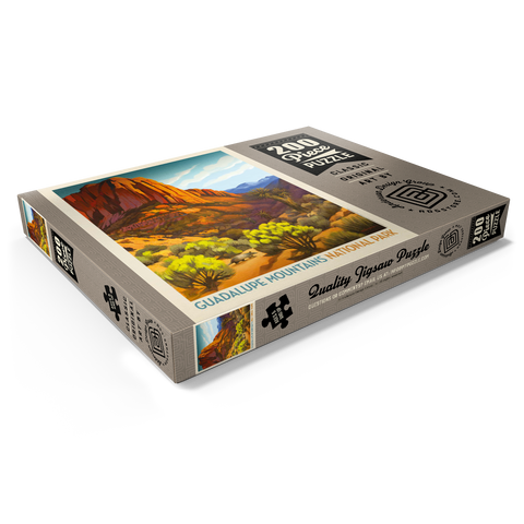 Darstellung des Puzzle Motivs Guadalupe Mountains National Park: Armadillo Crossing Guadalupe Mountains National Park: Armadillo Crossing 200 Puzzle Schachtel Ansicht1