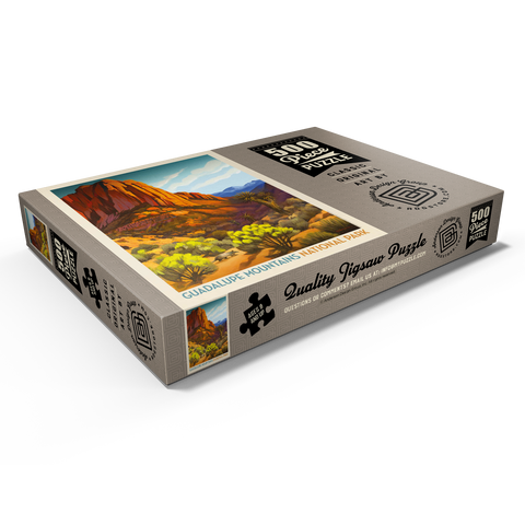 Darstellung des Puzzle Motivs Guadalupe Mountains National Park: Armadillo Crossing Guadalupe Mountains National Park: Armadillo Crossing 500 Puzzle Schachtel Ansicht1