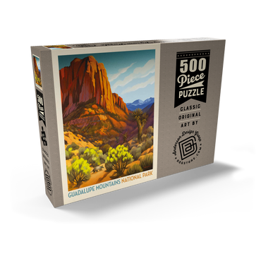 Darstellung des Puzzle Motivs Guadalupe Mountains National Park: Armadillo Crossing 500 Puzzle Schachtel Ansicht2