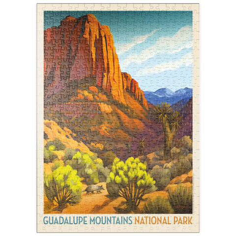 Darstellung des Puzzle Motivs Guadalupe Mountains National Park: Armadillo Crossing puzzleplate Guadalupe Mountains National Park: Armadillo Crossing 500 Puzzle