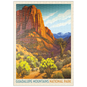 Darstellung des Puzzle Motivs Guadalupe Mountains National Park: Armadillo Crossing - Puzzleteile: 500