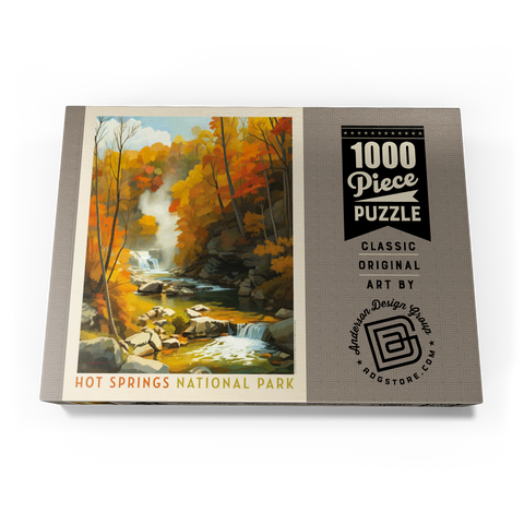 Darstellung des Puzzle Motivs Hot Springs National Park: Autumn Steam Hot Springs National Park: Autumn Steam 1000 Puzzle Schachtel Ansicht3