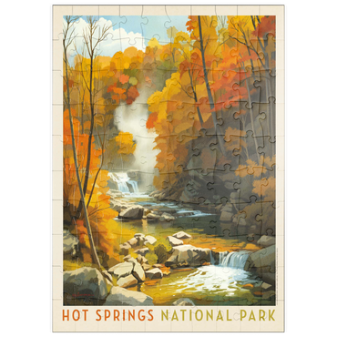Darstellung des Puzzle Motivs puzzleplate Hot Springs National Park: Autumn Steam 100 Puzzle