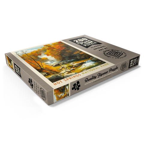 Darstellung des Puzzle Motivs Hot Springs National Park: Autumn Steam Hot Springs National Park: Autumn Steam 200 Puzzle Schachtel Ansicht1