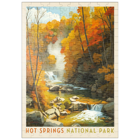 Darstellung des Puzzle Motivs Hot Springs National Park: Autumn Steam - Puzzleteile: 200
