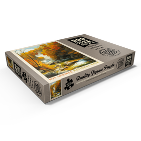 Darstellung des Puzzle Motivs Hot Springs National Park: Autumn Steam - Puzzleteile: 500