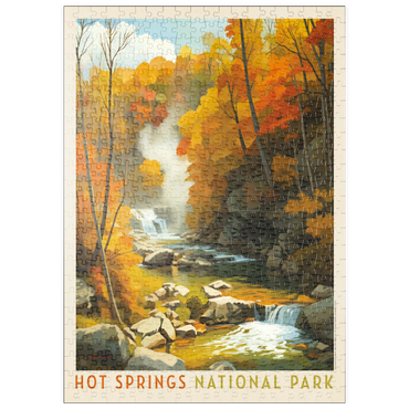 Darstellung des Puzzle Motivs puzzleplate Hot Springs National Park: Autumn Steam 500 Puzzle