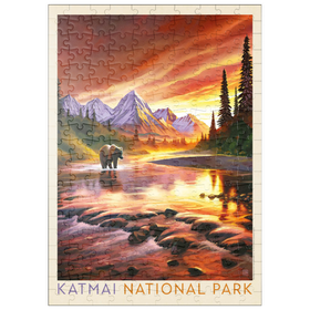 Darstellung des Puzzle Motivs Katmai National Park: Evening Glow - Puzzleteile: 200