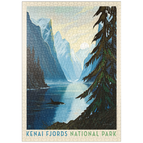 Darstellung des Puzzle-Motivs Kenai Fjords National Park: Orca – Puzzleteile: 1000
