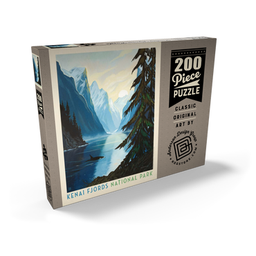 Darstellung des Puzzle Motivs Kenai Fjords National Park: Orca 200 Puzzle Schachtel Ansicht2