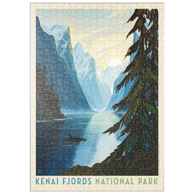 Darstellung des Puzzle Motivs Kenai Fjords National Park: Orca - Puzzleteile: 500